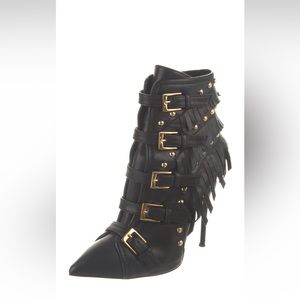Giuseppe Zanotti Leather Ankle Moto Boot